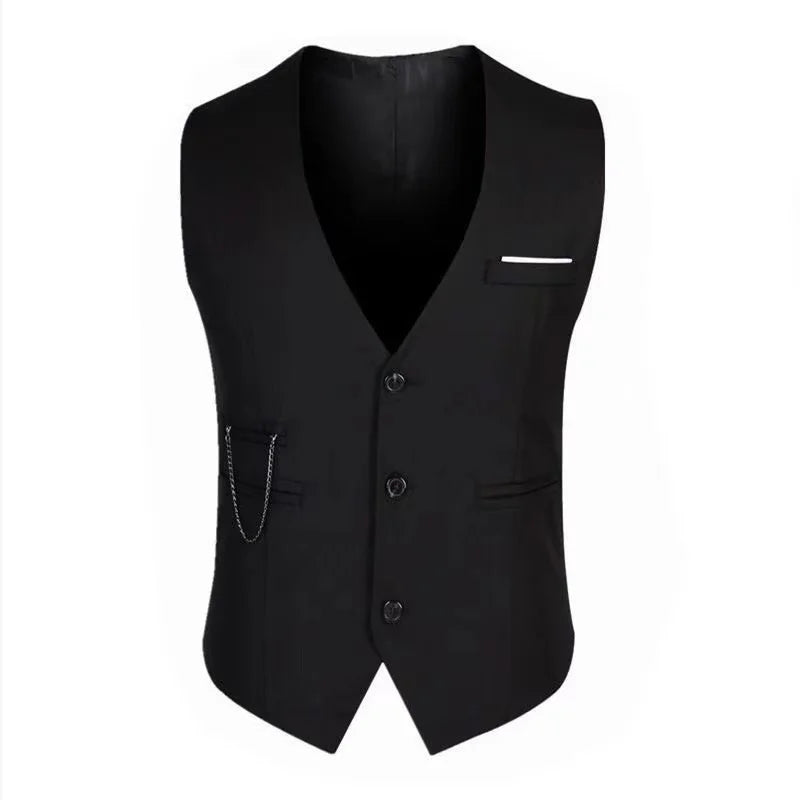 7XL Hohe Qualität Kleid Westen Für Männer Slim Fit Herren Anzug Weste Männliche Weste Gilet Homme Casual Ärmellose Formale Business jacke