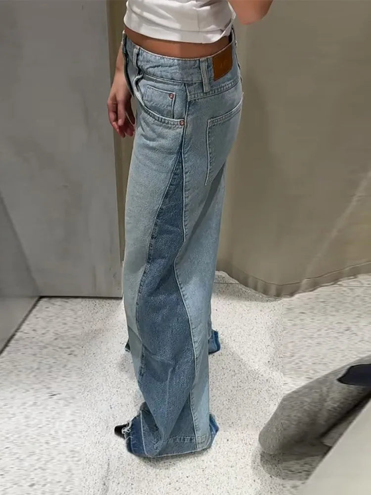 enim Jeans-Hose, hohe Taille, weites Bein, Baggy-Hose für Damen, 2025, neue lässige tägliche Streetwear-Hose
