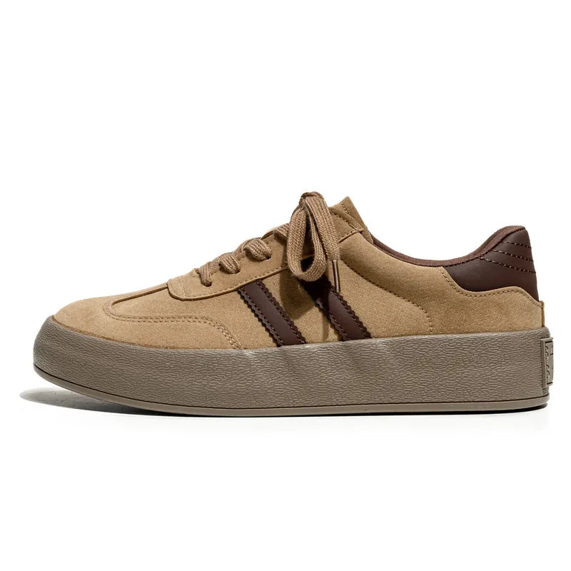 Klassische Marke Männer Braun Wildleder Turnschuhe 2024 Mode Low-top männer Trendy Skate Schuhe Komfort Lässig Vulkanisierte Turnschuhe männer