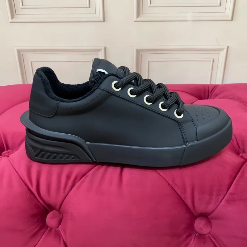 Concise Männer Casual Echtes Leder Turnschuhe Atmungsaktive Mischfarbe Flache Plattform Patchwork Schuhe Sport Täglichen Gehen