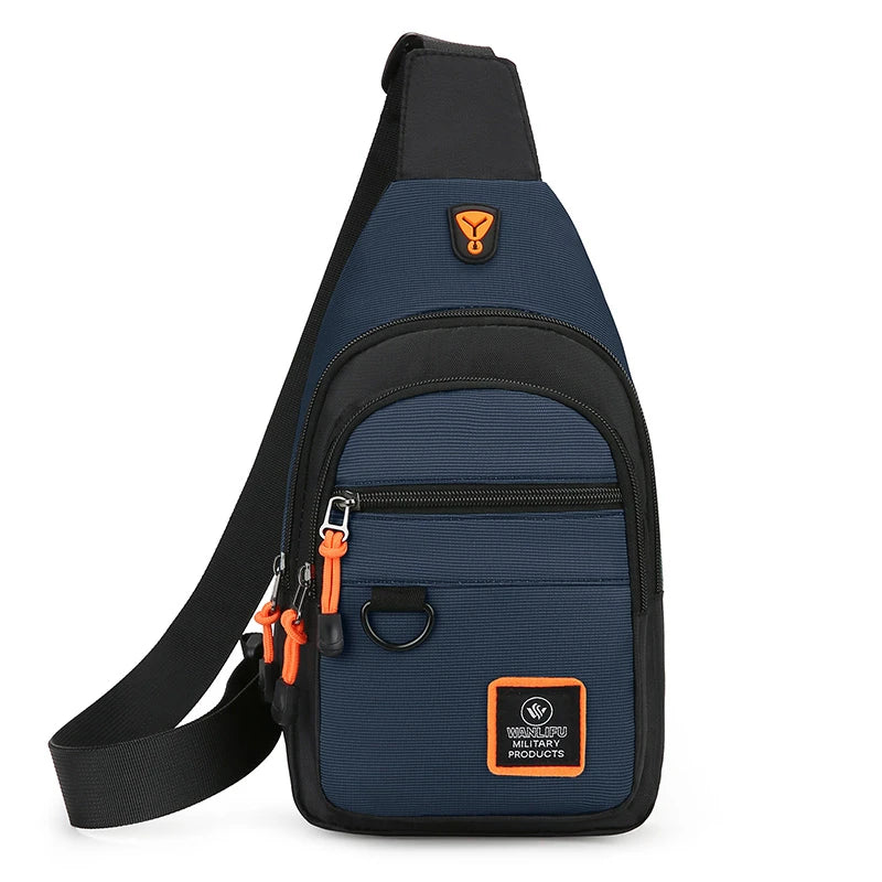 Casual Männer Brust Tasche Nylon Kleine Schulter Tasche Laufen Radfahren Gürtel Sling Tasche Outdoor Sport Umhängetasche Reise Telefon Tasche Tasche