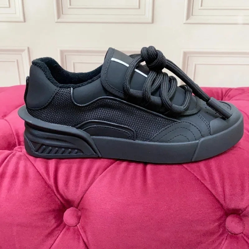 Concise Männer Casual Echtes Leder Turnschuhe Atmungsaktive Mischfarbe Flache Plattform Patchwork Schuhe Sport Täglichen Gehen