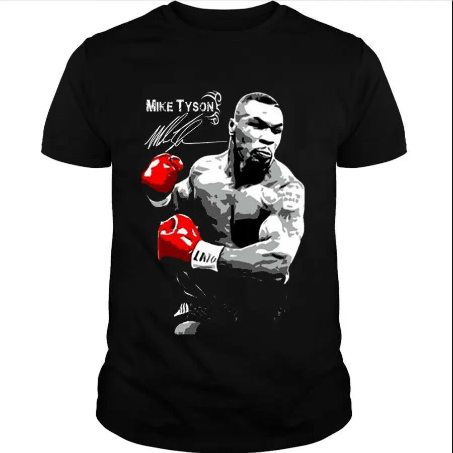 T-Shirt für Männer Sommerhemd Mike Tyson Boxen Retro Boxen T-Shirt Lustige Retro Sommer T-Shirts Geschenk Herrenbekleidung Ropa Hombre