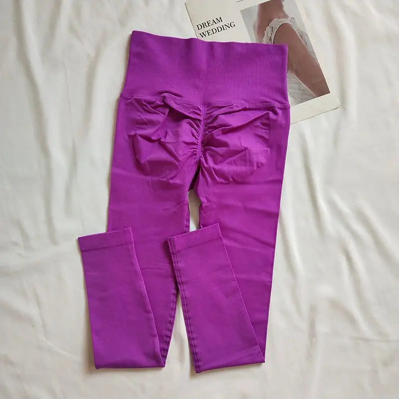 Frauen  Booty Lifting Nahtlose Leggings Hohe Taille Im Freien Dünne Stretch Yoga Hosen Fitness Strumpfhosen Workout Sport Hosen
