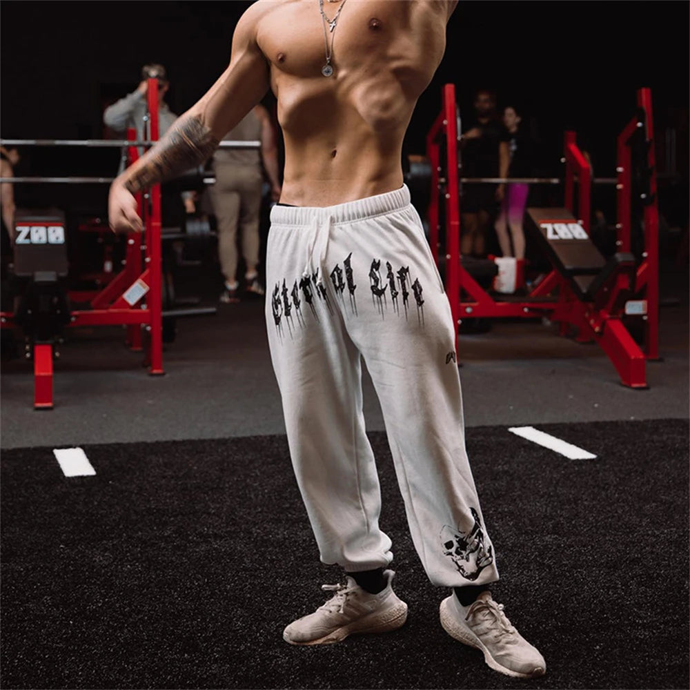 Herbst Frühling Neue Marke Herren Gym Jogger Baumwolle Hosen Streetwear Jogginghose Sport Leggings Hosen Fitness Bodybuilding Böden