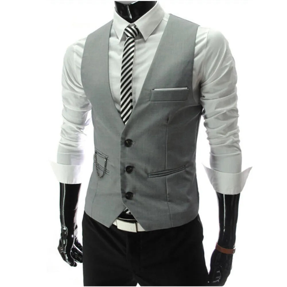 7XL Hohe Qualität Kleid Westen Für Männer Slim Fit Herren Anzug Weste Männliche Weste Gilet Homme Casual Ärmellose Formale Business jacke