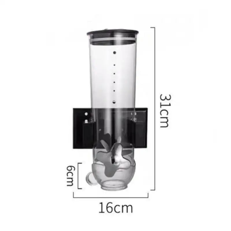 Küche Lagerung Lebensmittel Organizer Wand Montiert Trockenen Lebensmittel Getreide Spender Snack Getreide Kunststoff Lagerung Container Box Rack für Hause