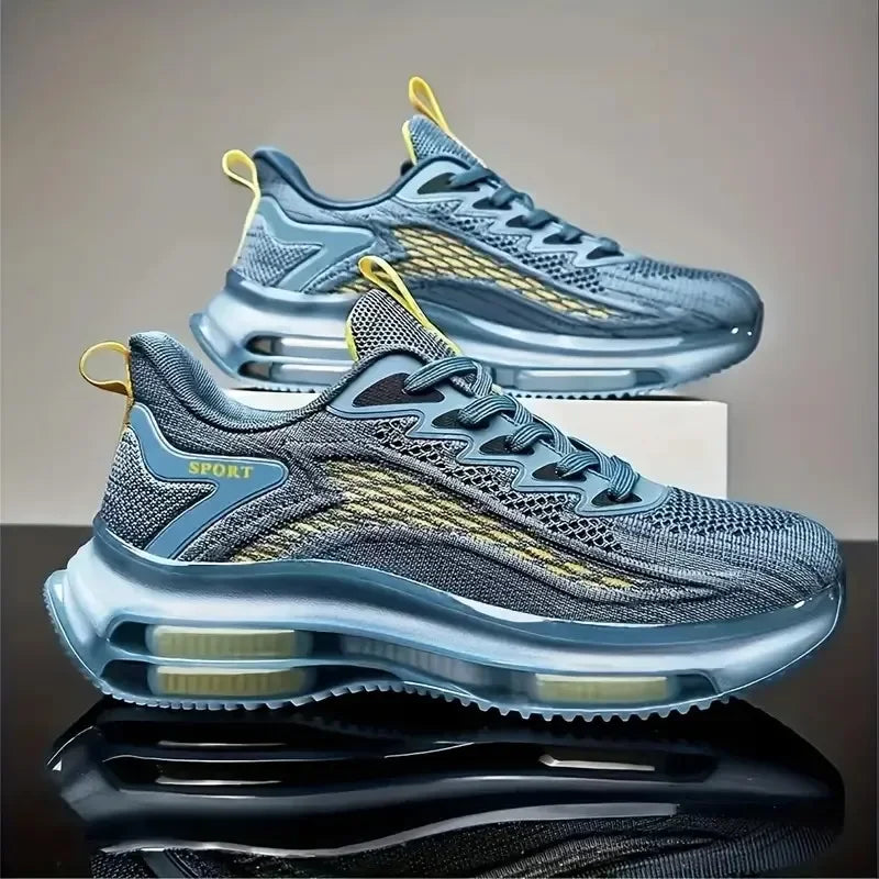 2026 Casual Sneakers Luftkissen-Laufschuhe Jogging Marathon Herren Sport Atmungsaktiv Leichtgewichtig Bequem Rutschfest Freizeit