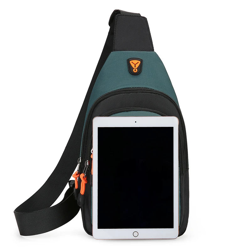 Casual Männer Brust Tasche Nylon Kleine Schulter Tasche Laufen Radfahren Gürtel Sling Tasche Outdoor Sport Umhängetasche Reise Telefon Tasche Tasche