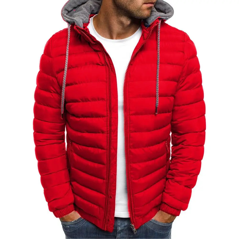 JOTT Herrenjacke, Herbst-/Winterjacke, Kapuzenjacke aus Baumwolle 2025, leichte Winter-Daunenjacke