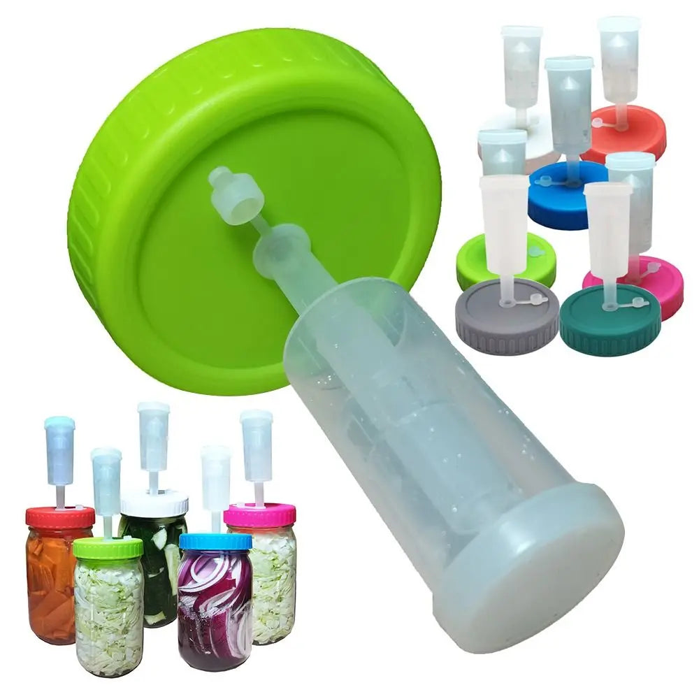 Fermentation deckel abdeckung mit Einweg-Auslass ventilen Gär deckel Kit für Weithals-Einmach gläser 86mm Fermentation Haus brauen