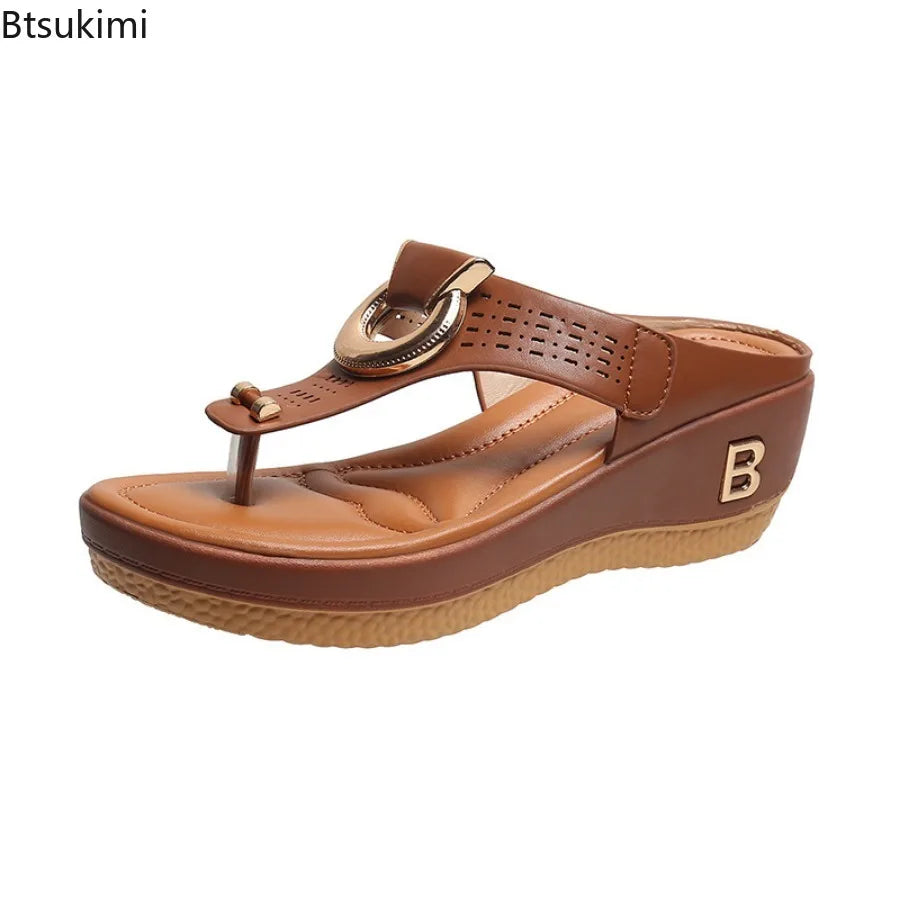 Sommer-Sandalen für Damen 2026: Bequeme Plateau-Keilsandalen und rutschfeste offene Pantoffeln in großen Größen