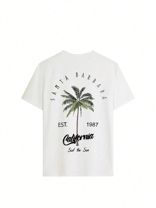 100% Baumwolle Frauen T-Shirt Galafonia Kokospalme gedruckt T-Shirt Sommer bequeme lose Tops Street Fashion weibliche Kleidung