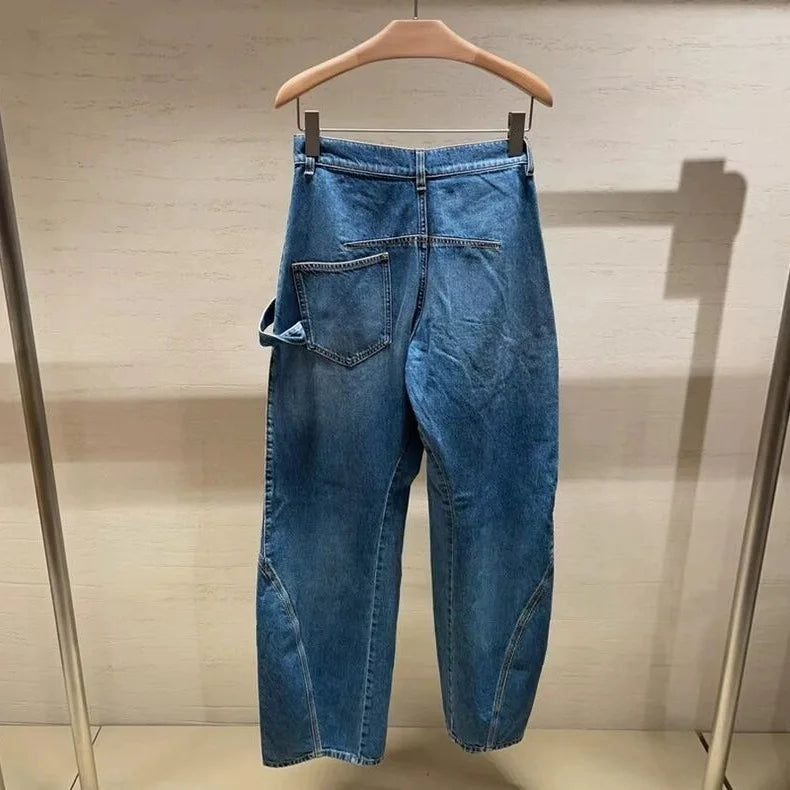 Damenjeans, lockere und bequeme, trendige Damenhose