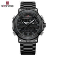 NAVIFORCE Männer Militär Uhr Wasserdichte Armbanduhr Dual Display Quarzuhr Sport Uhr Männliche Große Uhren Männer Relogios Masculino