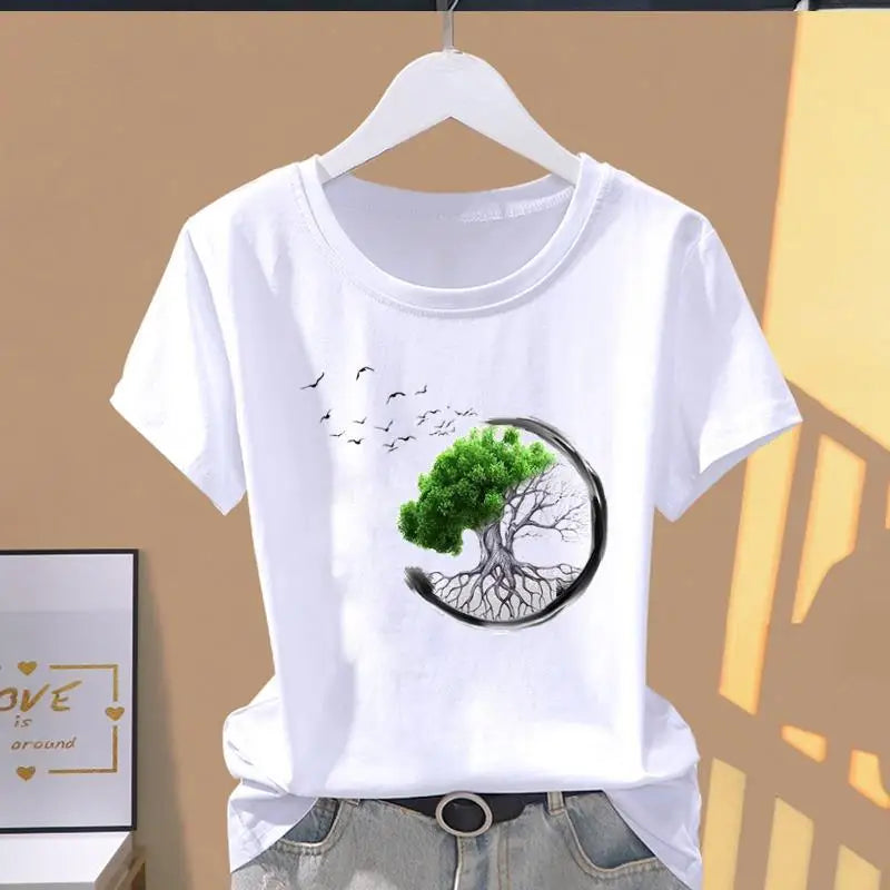 Modal Weibliche Druck Mode Nette Internet Celebrity kurzarm T-shirt Frauen Kleidung Tops Übergroßen T Shirt