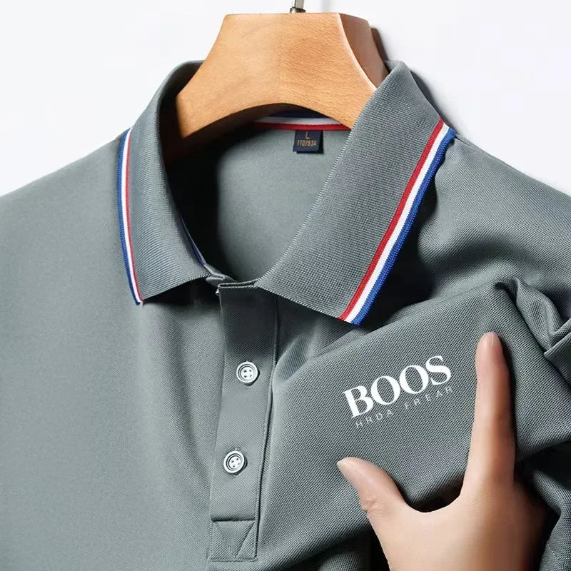 Sommer Mode Neue männer Kurzarm Designer Exquisite Dreidimensionale Stickerei POLO Atmungsaktive Revers Business T-shirt