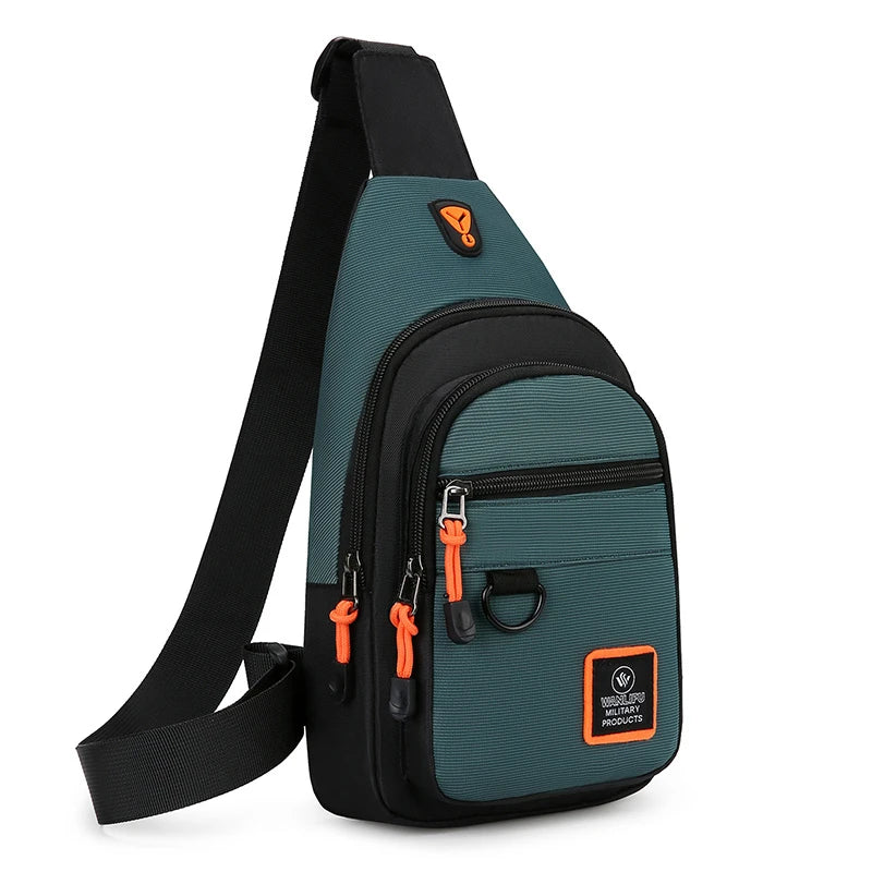 Casual Männer Brust Tasche Nylon Kleine Schulter Tasche Laufen Radfahren Gürtel Sling Tasche Outdoor Sport Umhängetasche Reise Telefon Tasche Tasche