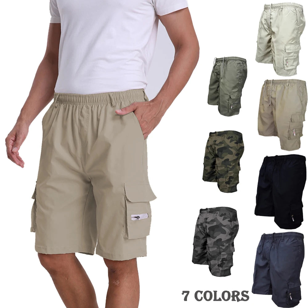 Mode männer Cargo-Shorts Herren Taktische Hosen Casual Große Tasche Sport Hosen Cargo Panels Hosen Plus Größe für Männer