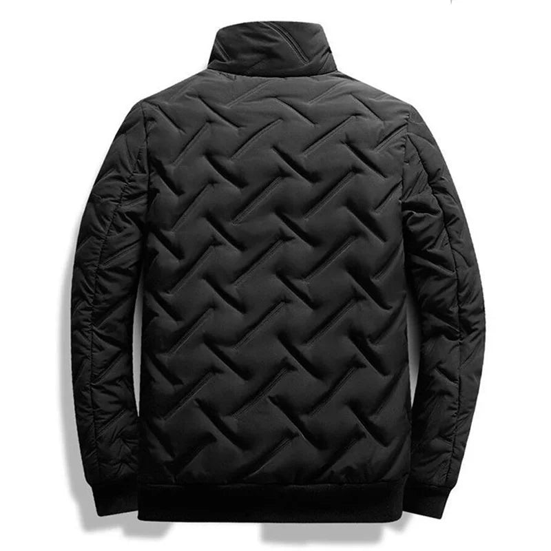 Herrenjacke, Mäntel, Herbst und Winter, lässig, solide, leicht, Parkas, lange Ärmel, Reißverschluss, gepolstert, Herrenparka, bequem, warm, Herrenjacken