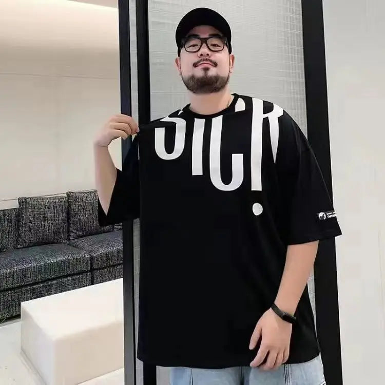 Herren T-Shirt lose Tops Baggy übergroßen Druck männliche T-Shirts Hemden o Hals Alphabet billige Kleidung und hochwertige gewöhnliche 5xl y2k