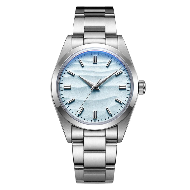 ADDIESDIVE Heißer Verkauf AD2030 Ohne LOGO Uhr Edelstahl 100M Wasserdicht Quarz Uhren 3D Sand Zifferblatt männer Armbanduhr kleid