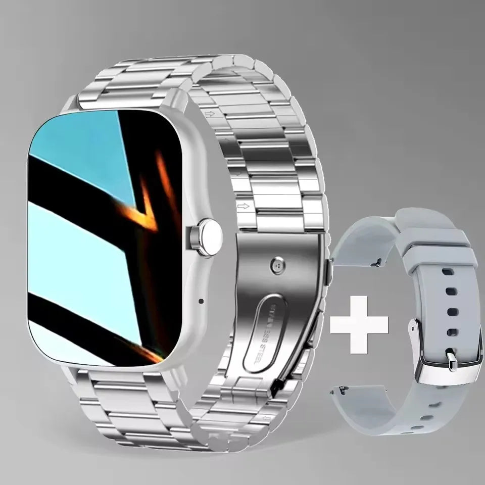 Neue Smartwatch 2,01 Zoll HD-Display Antwort Anruf machen Nachricht Vorschau Sportmodi Smartwatch DIY Zifferblatt Wettervorhersage Männer Frauen