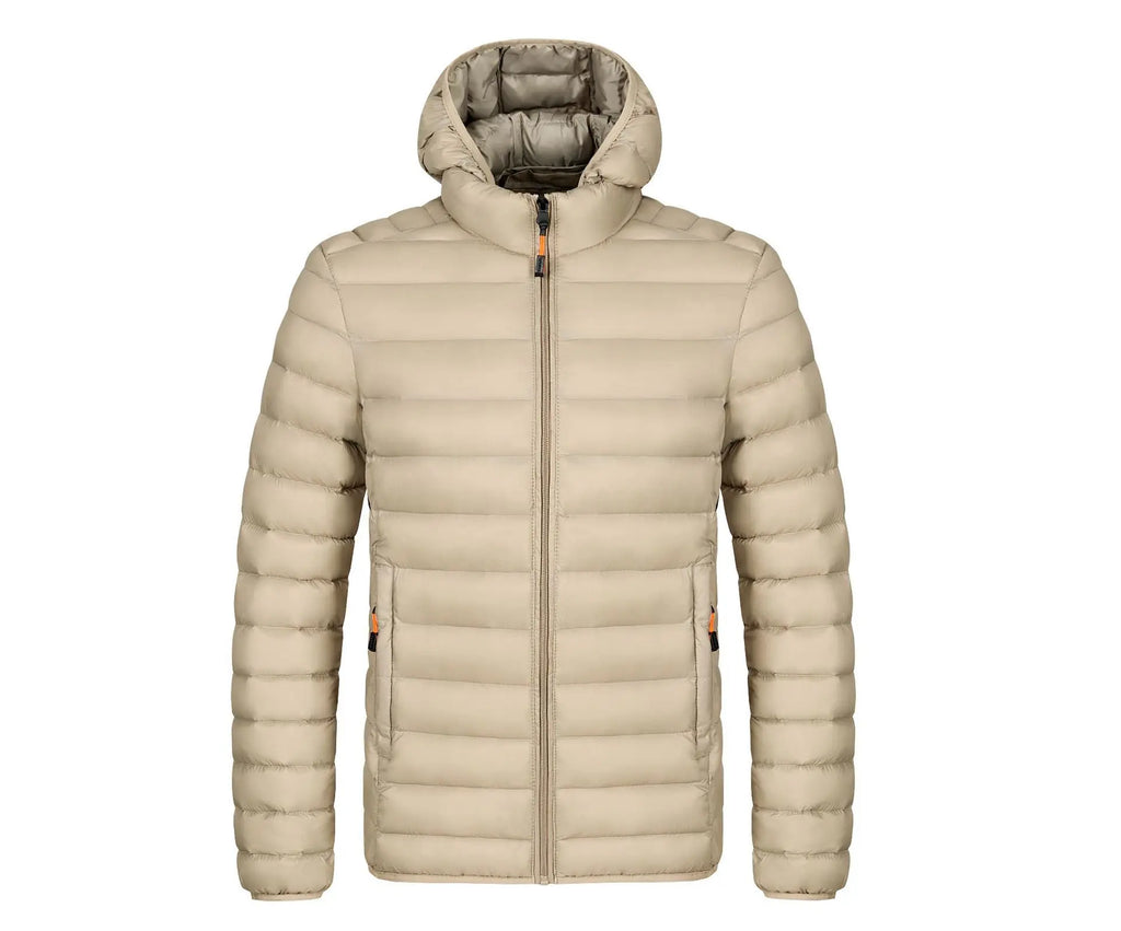 Baumwolljacke für Herren für Herbst und Winter – mehrere Farben, Stehkragen und Kapuzendesign