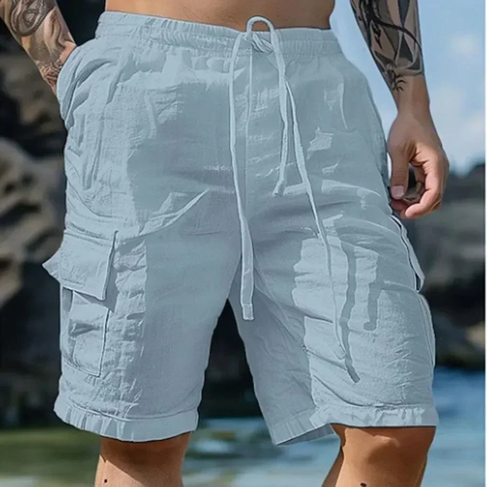 Männer Lose Cargo-Shorts Mit Taschen Mode Strand Streetwear Sport Casual Shorts Laufen Kurze Hosen