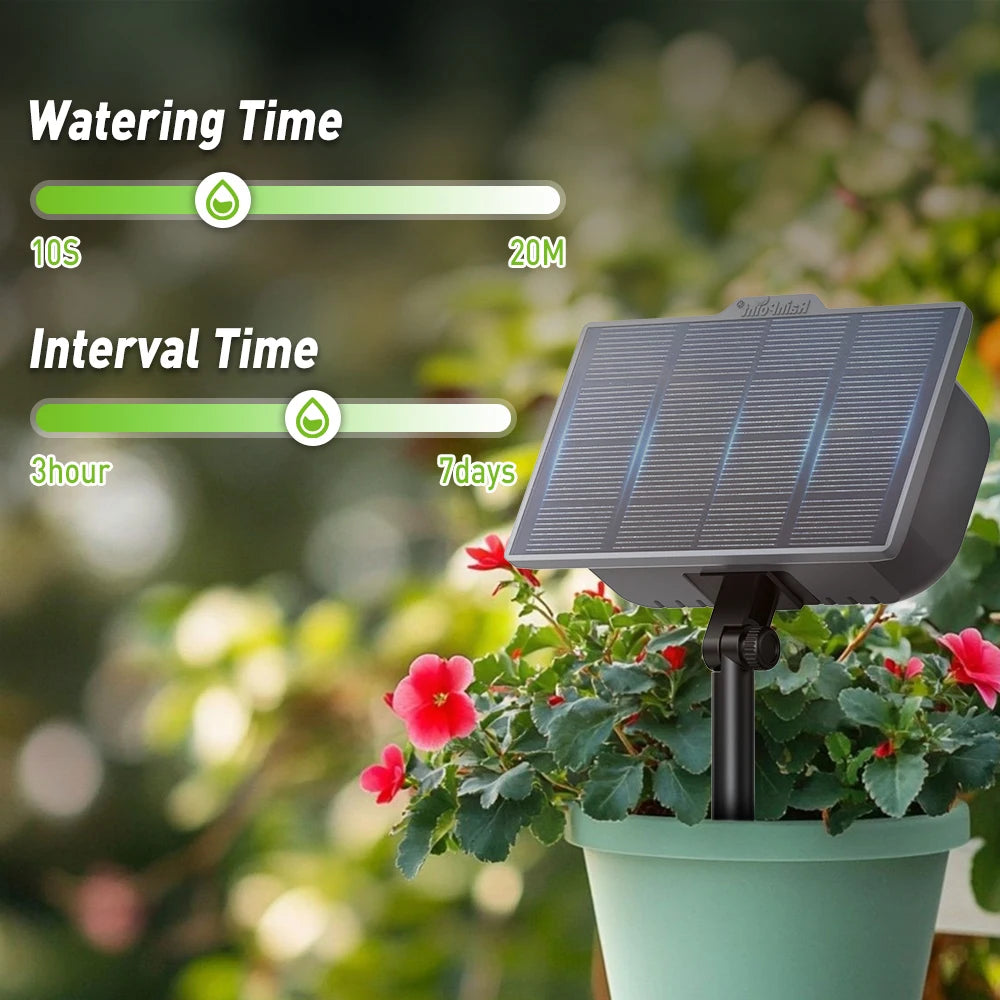 RAINPOINT Solar-Bewässerungssystem für Garten, Balkon, automatisches Tropfbewässerungssystem, DIY Gartenbewässerungssystem