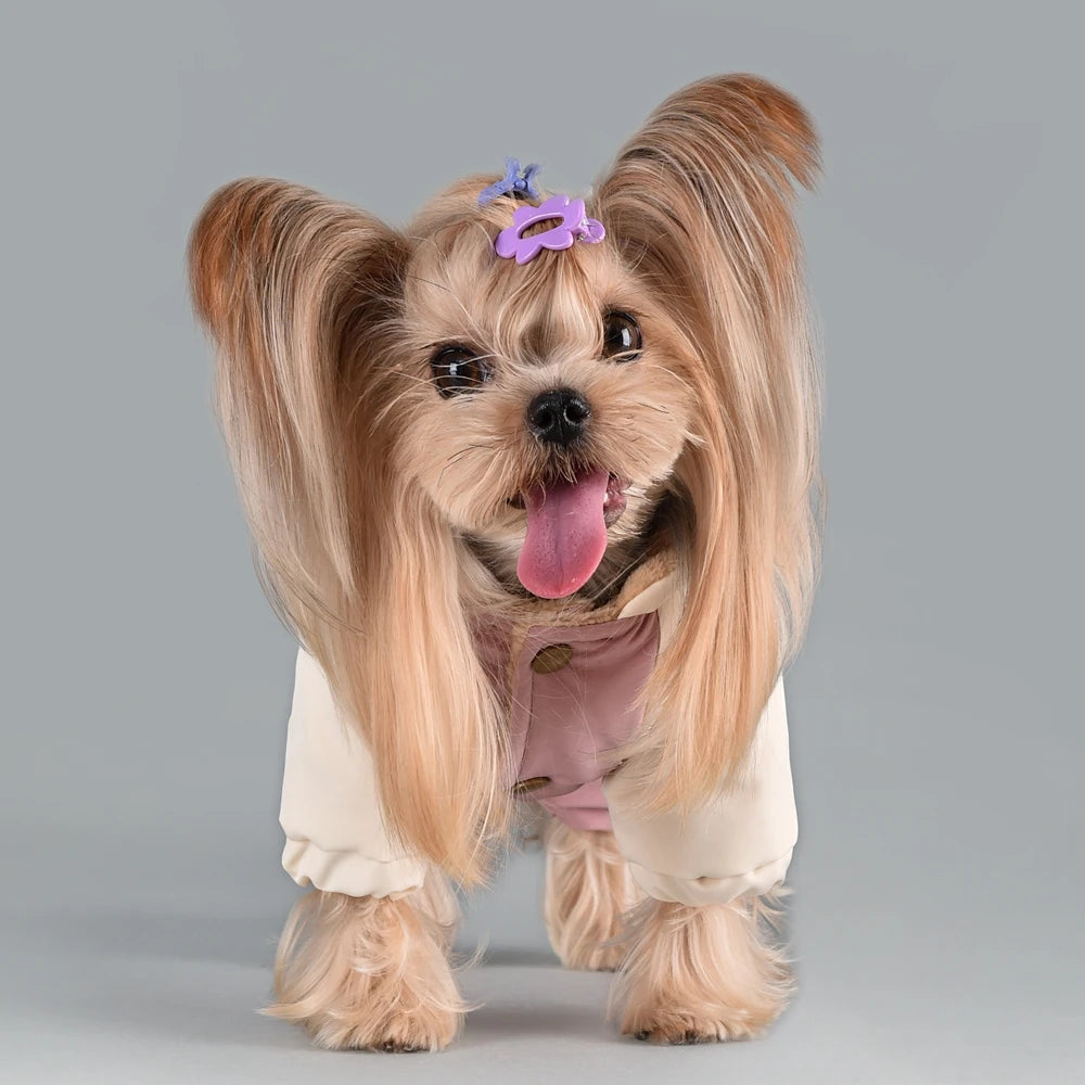 Harness Hoodie Overall Kleidung für Hunde für den Winter kleine mittelgroße Rassen Haustierkleidung für Katzen Welpen Tier Schneeanzug Mädchen