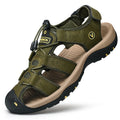Sommer Männer Sandalen Aus Echtem Leder Herren Casual Schuhe Outdoor Männer Leder Sandalen für Männer Strand Schuhe Römische Schuhe Plus Größe 38-48