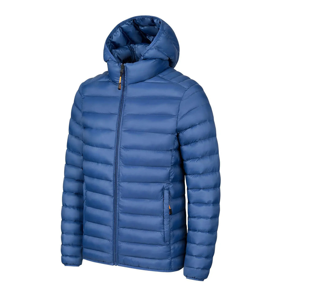 Baumwolljacke für Herren für Herbst und Winter – mehrere Farben, Stehkragen und Kapuzendesign