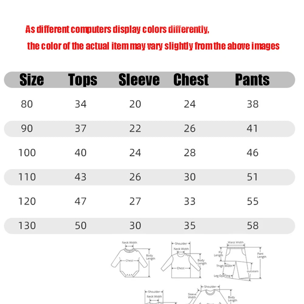 Sets für Kinder, Loungewear, langärmelige Pyjamas für Kinder, niedliches Design, leichtes und bequemes Nachtwäsche-Outfit aus Stoff
