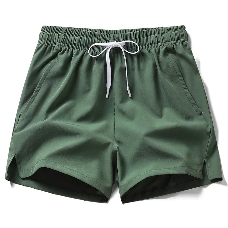 Neue Herren Fitness Leichte Jogginghose Sommer Casual Taschen Shorts Grund Einfarbig Kurze Hosen Jogging Strand Shorts Männer