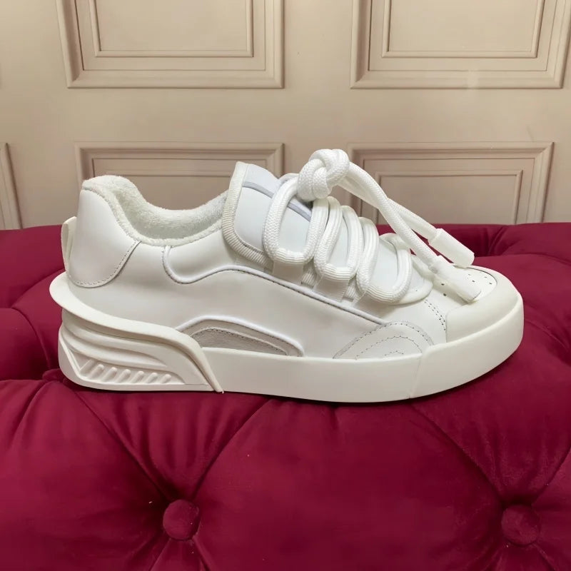 Concise Männer Casual Echtes Leder Turnschuhe Atmungsaktive Mischfarbe Flache Plattform Patchwork Schuhe Sport Täglichen Gehen