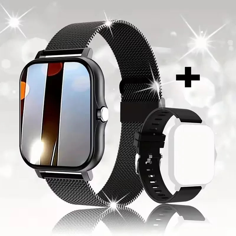 Neue Smartwatch 2,01 Zoll HD-Display Antwort Anruf machen Nachricht Vorschau Sportmodi Smartwatch DIY Zifferblatt Wettervorhersage Männer Frauen