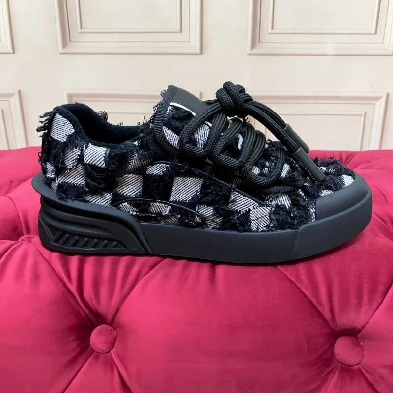 Concise Männer Casual Echtes Leder Turnschuhe Atmungsaktive Mischfarbe Flache Plattform Patchwork Schuhe Sport Täglichen Gehen