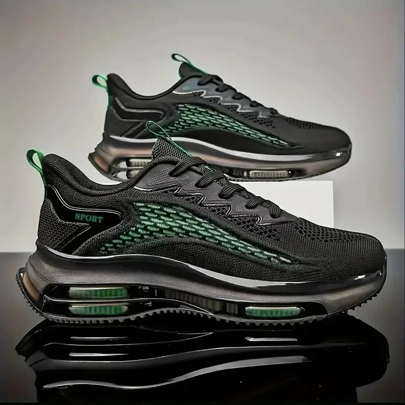 2026 Casual Sneakers Luftkissen-Laufschuhe Jogging Marathon Herren Sport Atmungsaktiv Leichtgewichtig Bequem Rutschfest Freizeit