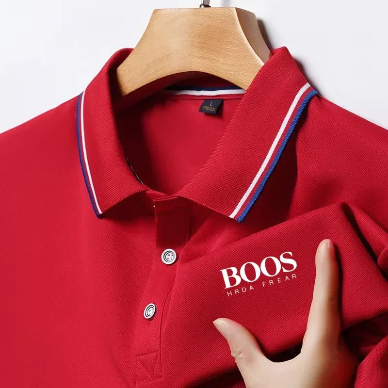 Sommer Mode Neue männer Kurzarm Designer Exquisite Dreidimensionale Stickerei POLO Atmungsaktive Revers Business T-shirt