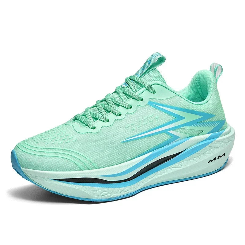 Herren Damen Carbonplatte Laufschuhe Weiche Dämpfung Stoßabsorbierende Sportschuhe Unisex Sneakers Leichte Rutschfeste Trainingsschuhe