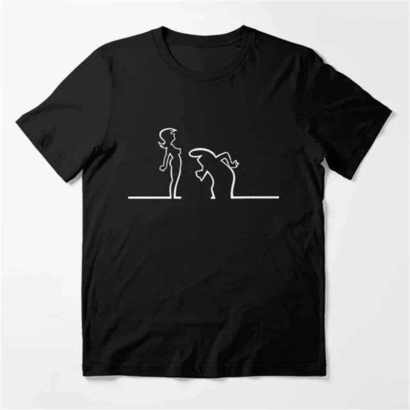 La Linea Die Linie Osvaldo Cavandoli TV T Hemd Männer Glücklich Mode Frauen t-shirts Streetwear T Rundhals Casual Tops camisetas