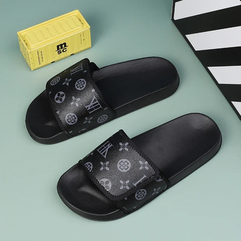 Herren-Sandalen aus echtem Leder, bequeme Herren-Sandalen, Hausschuhe, Herren-Sommerschuhe, Verkauf, echte Herren-Slipper, Flip-Flop-Slides