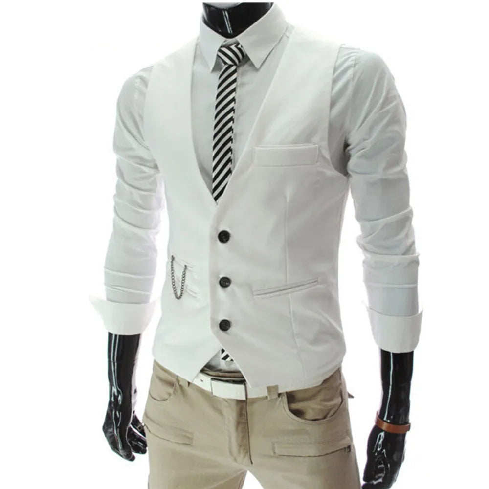 7XL Hohe Qualität Kleid Westen Für Männer Slim Fit Herren Anzug Weste Männliche Weste Gilet Homme Casual Ärmellose Formale Business jacke
