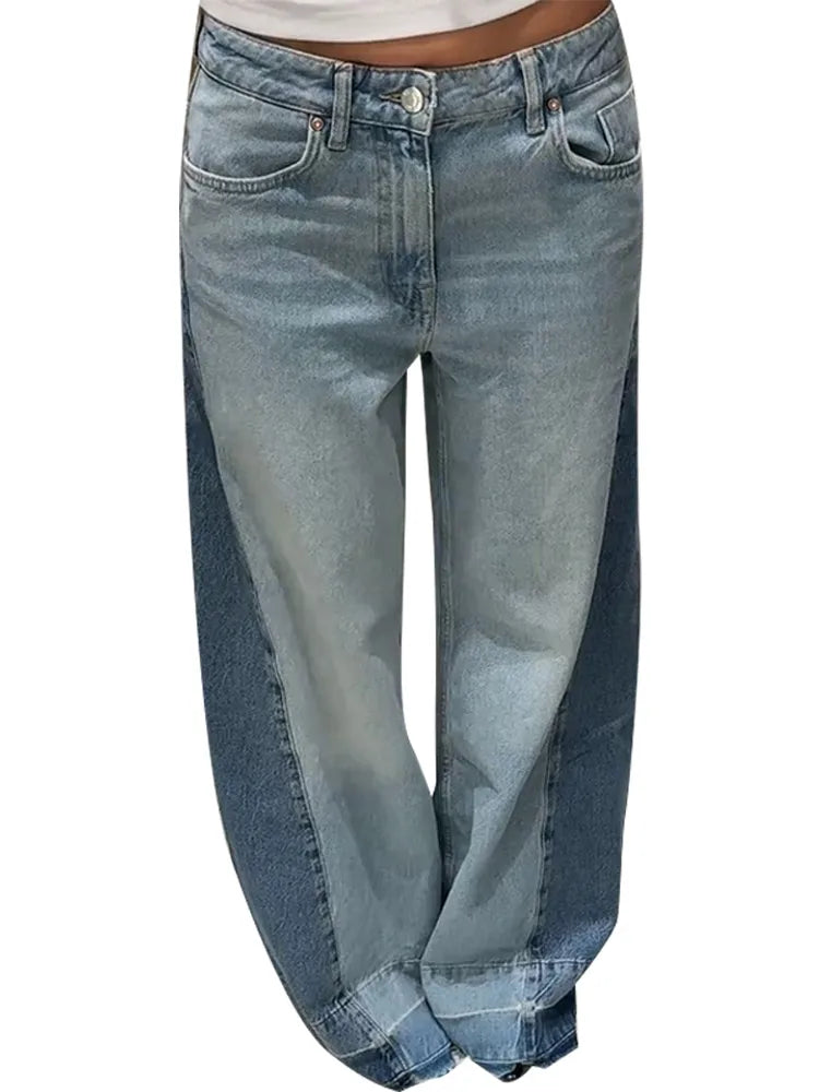 enim Jeans-Hose, hohe Taille, weites Bein, Baggy-Hose für Damen, 2025, neue lässige tägliche Streetwear-Hose