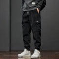 Frühling Herbst Neue Stil Elastische Taille Casual Hosen für Männer Stretch Gerade Kordelzug Harem Jogging Sport Lange Hosen Männlich