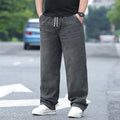 8XL Oversize Jeans Männer Herbst Mode Streetwear Hose Plus Größe Cargo Jeans Weiche Baumwolle Lose Baggy Casual Jeans Für Papa mann