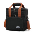 Doppelschichtige Lunch-Taschen Tragbare Picknick-Lebensmittel-Aufbewahrungstasche Große Kapazität Isolierte Kühltasche Umhängetasche Lunchbag Schultertaschen