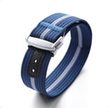 Nylon-Canvas-Armbänder für Tudor für Rolex 20 mm Faltschließe, gerippte Nylon-Armbänder, universeller Sport-Armbandgürtel für Herren und Damen