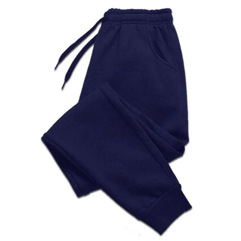 Herren, Herbst und Winter, lässige Jogginghose, Fleece-Jogginghose für weiches und bequemes Training